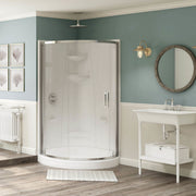 Maax Freestyle 37 Round 37 x 37 Acrylic Corner Center Drain Two-Piece Shower
