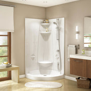 Maax Freestyle 40 Neo-Round 40 x 40 Acrylic Corner Center Drain Two-Piece Shower