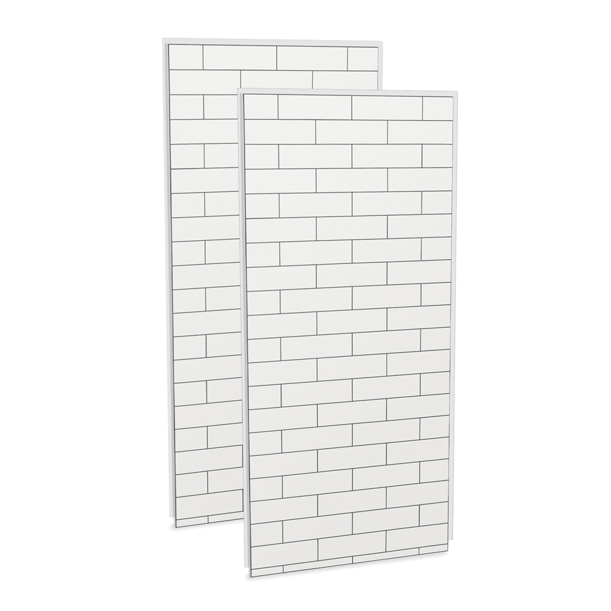 Maax Utile 3636 Composite Direct-to-Stud Two-Piece Corner Shower Wall Kit