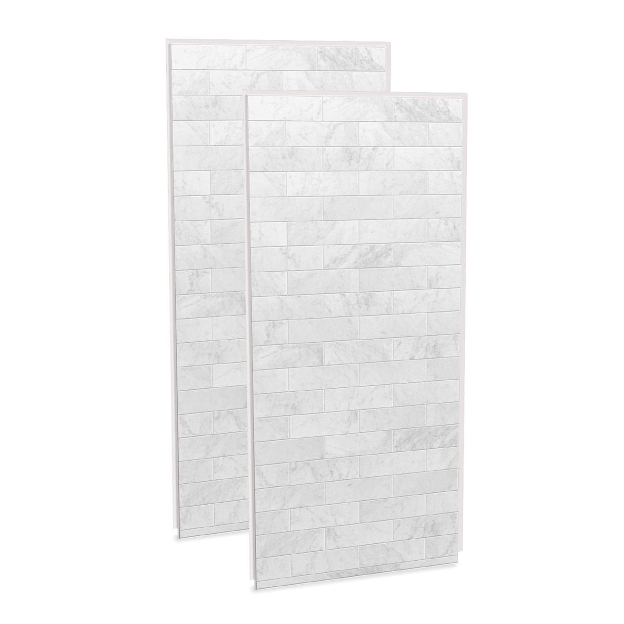 Maax Utile 3636 Composite Direct-to-Stud Two-Piece Corner Shower Wall Kit