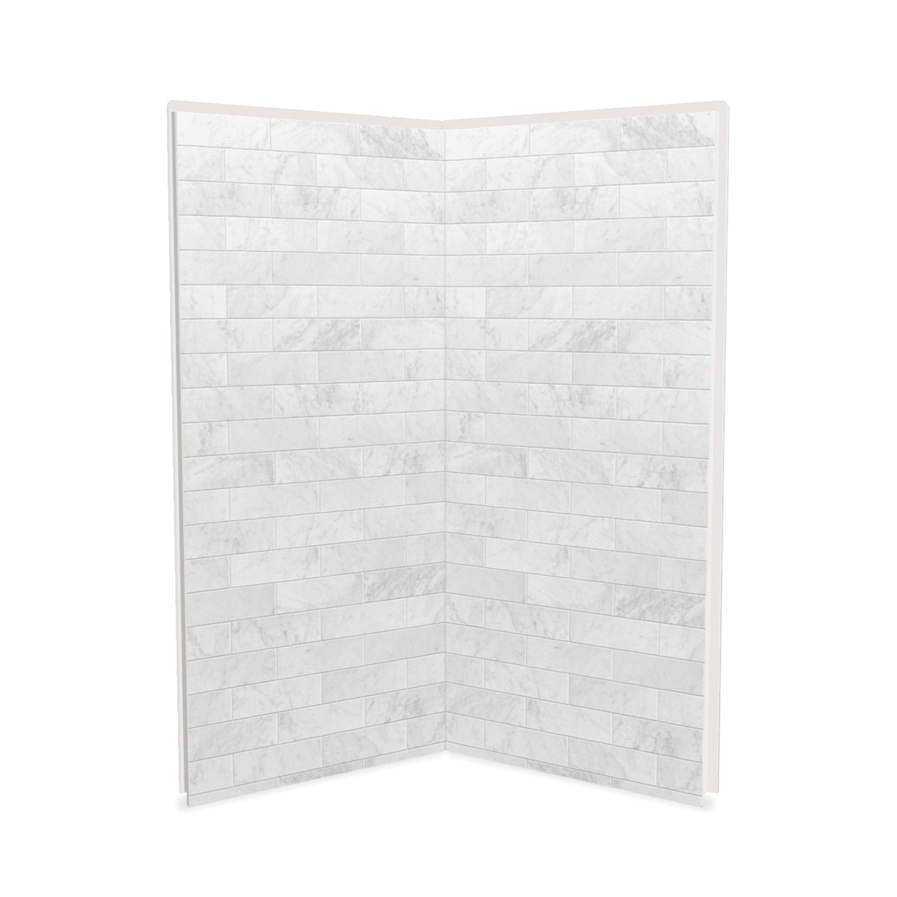Maax Utile 3636 Composite Direct-to-Stud Two-Piece Corner Shower Wall Kit