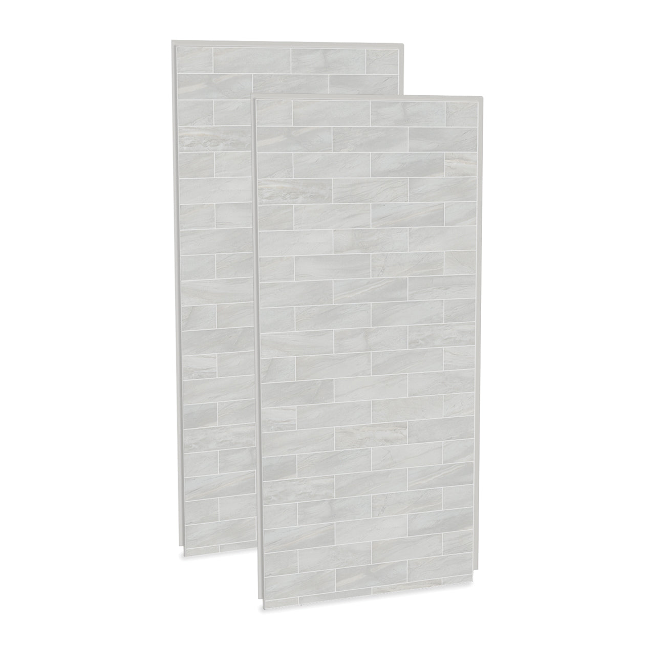 Maax Utile 3636 Composite Direct-to-Stud Two-Piece Corner Shower Wall Kit