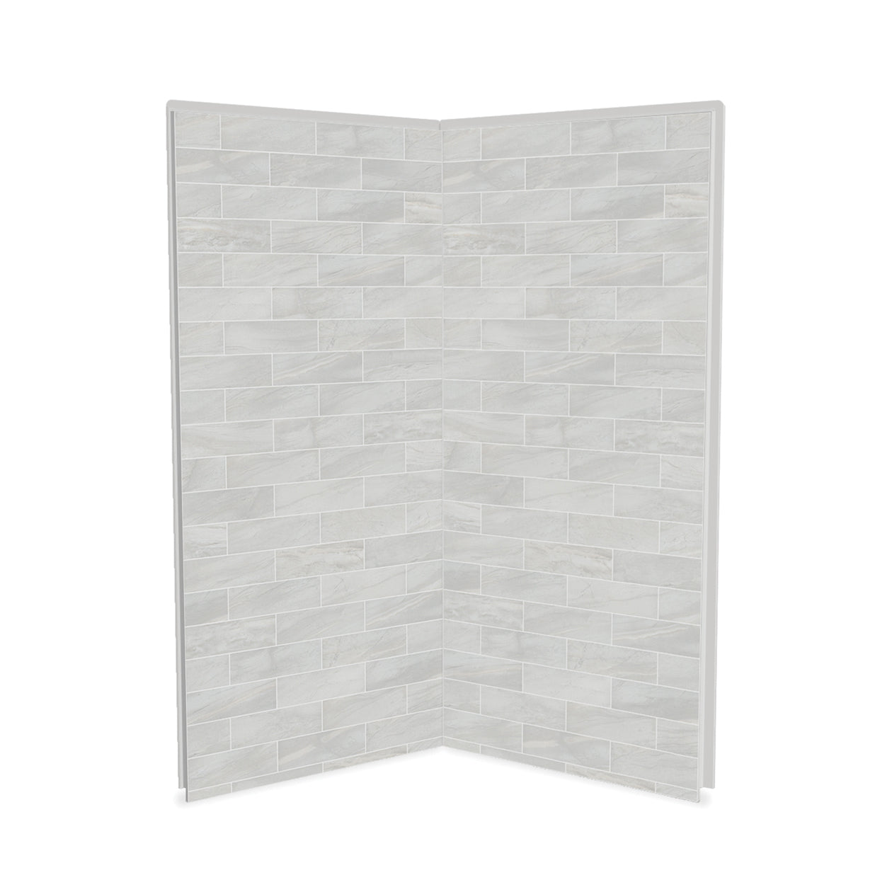 Maax Utile 3636 Composite Direct-to-Stud Two-Piece Corner Shower Wall Kit