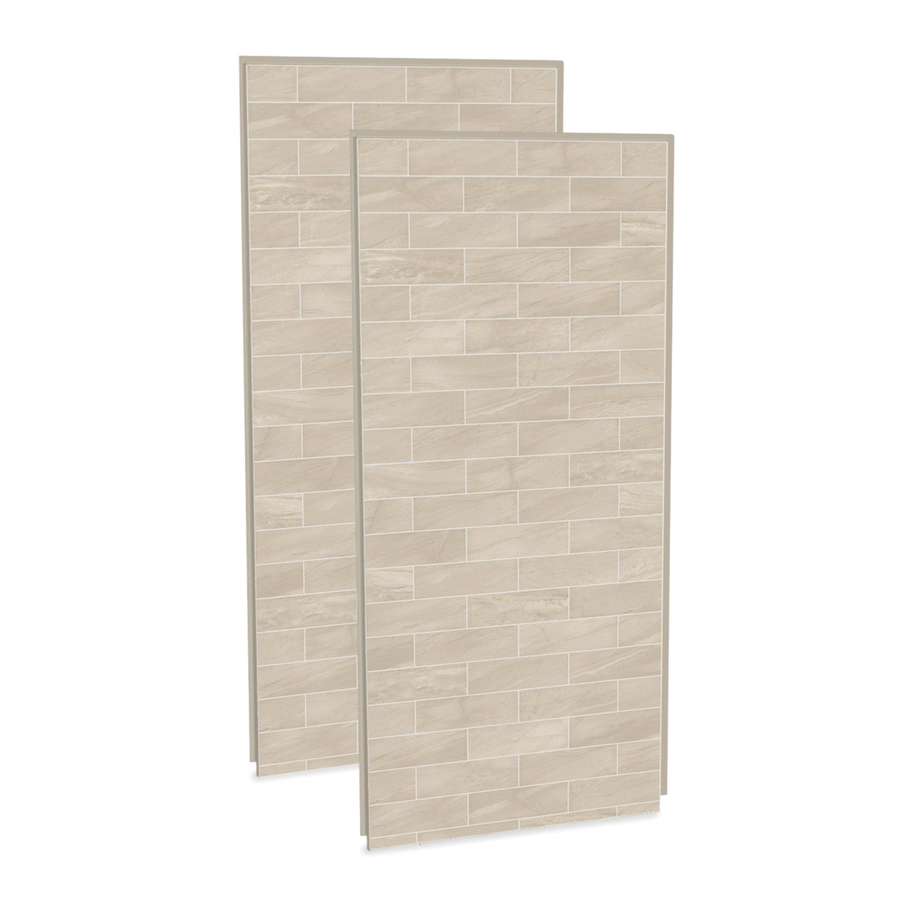 Maax Utile 3636 Composite Direct-to-Stud Two-Piece Corner Shower Wall Kit