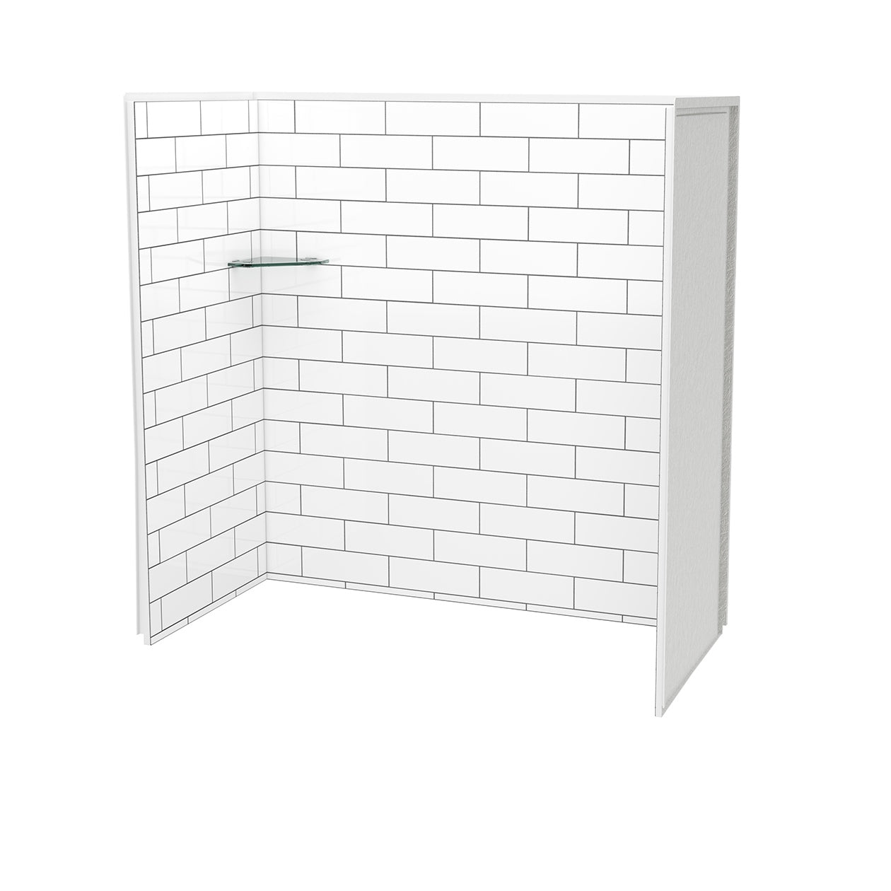 Maax Utile 6032 Composite Direct-to-Stud Three-Piece Tub Wall Kit
