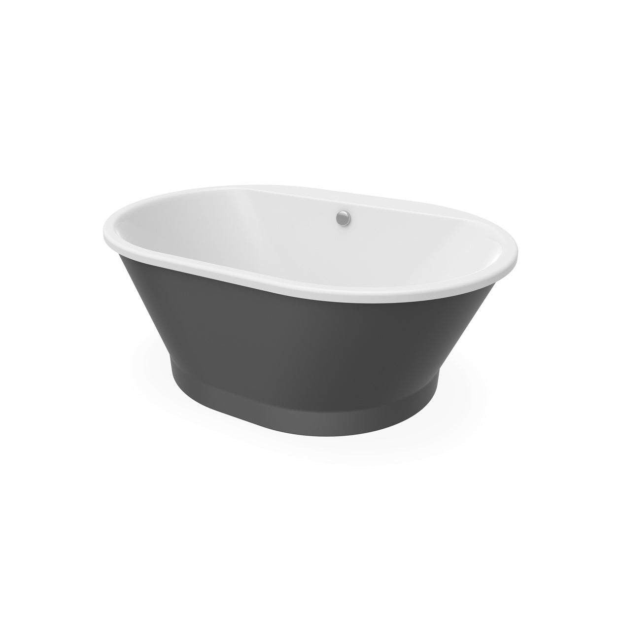 Maax Brioso 6042 AcrylX Freestanding Center Drain Bathtub
