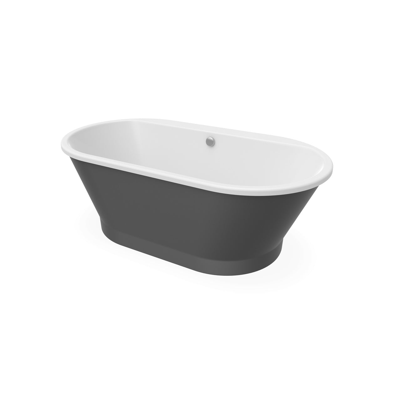 Maax Brioso 6636 AcrylX Freestanding Center Drain Bathtub