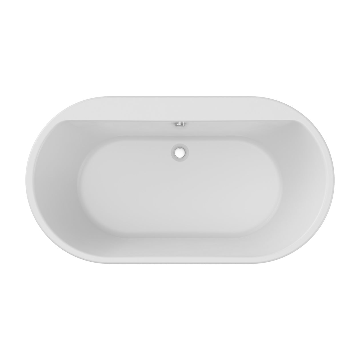 Maax Brioso 6636 AcrylX Freestanding Center Drain Bathtub