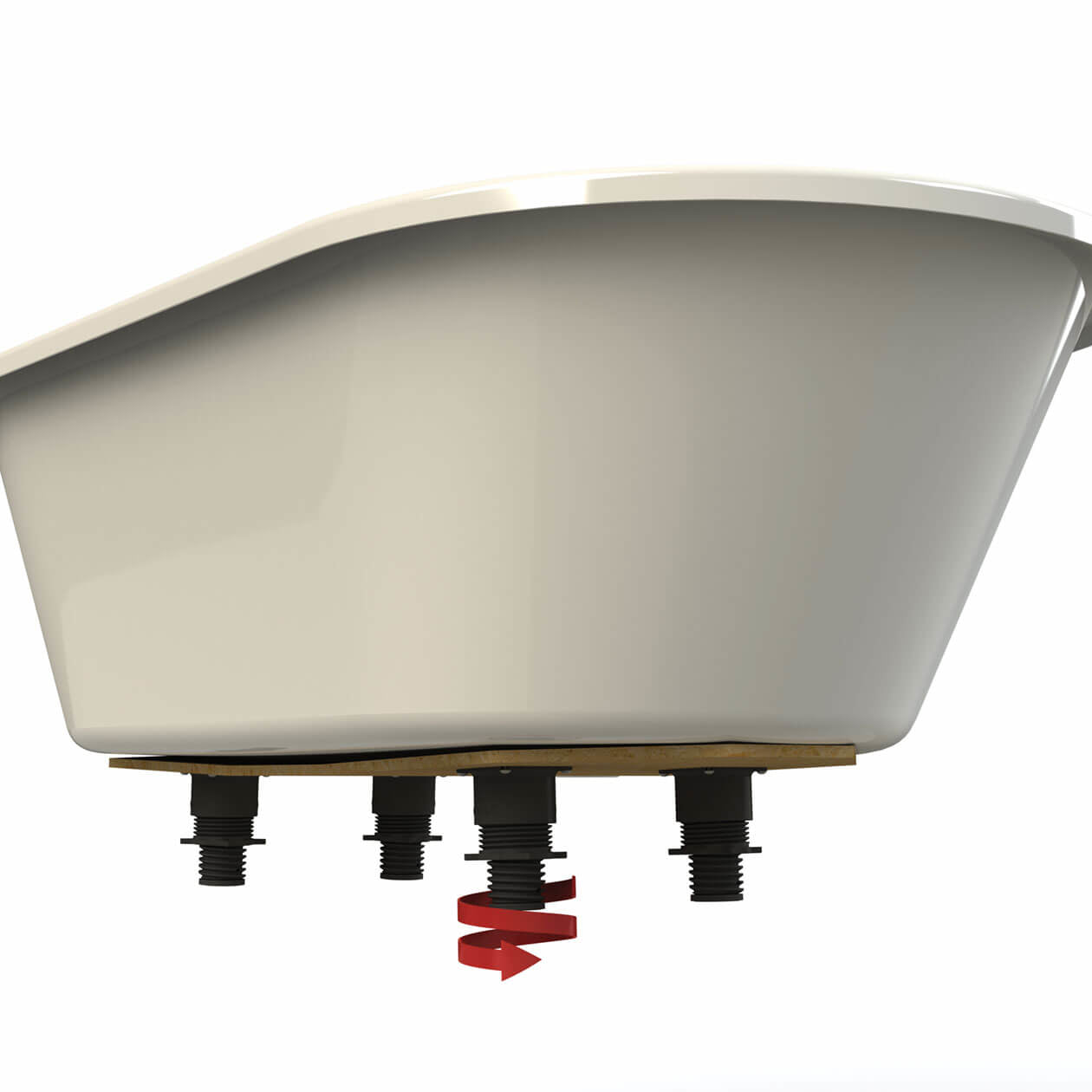 Maax Brioso 6636 AcrylX Freestanding Center Drain Bathtub