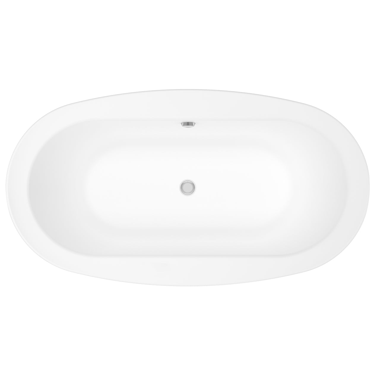 Maax Jazz F 66 x 36 Acrylic Freestanding Center Drain Bathtub with White Skirt