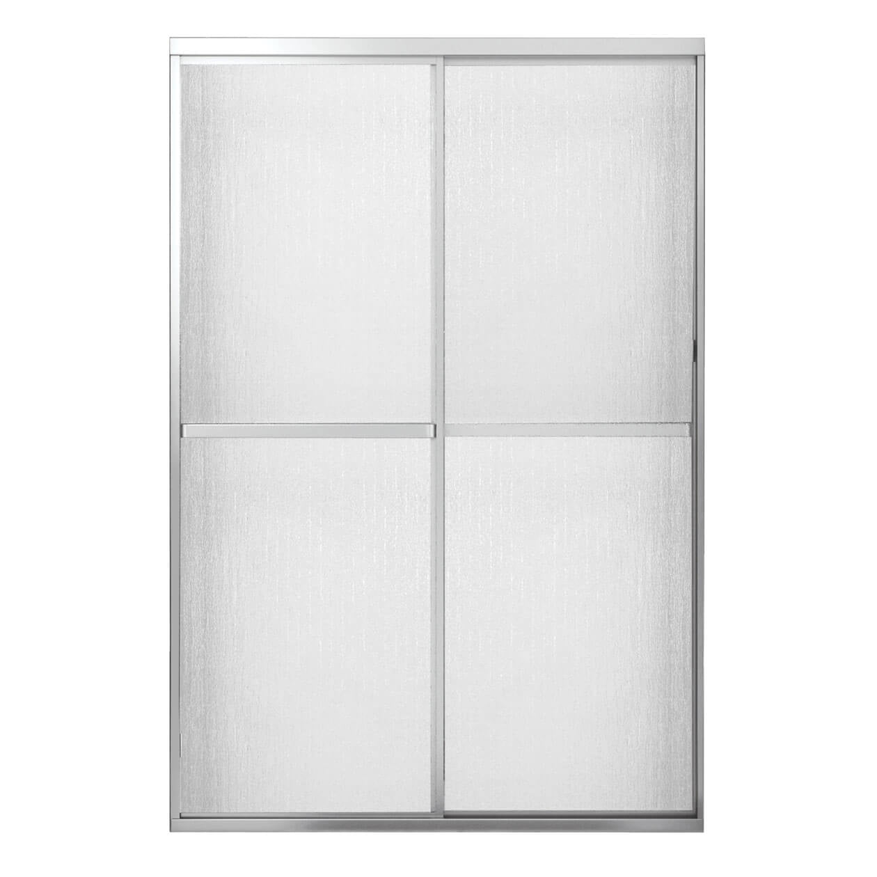 Maax Polar 42-47 ½ x 68 in. Bypass Shower Door for Alcove Installation with Raindrop glass in Chrome