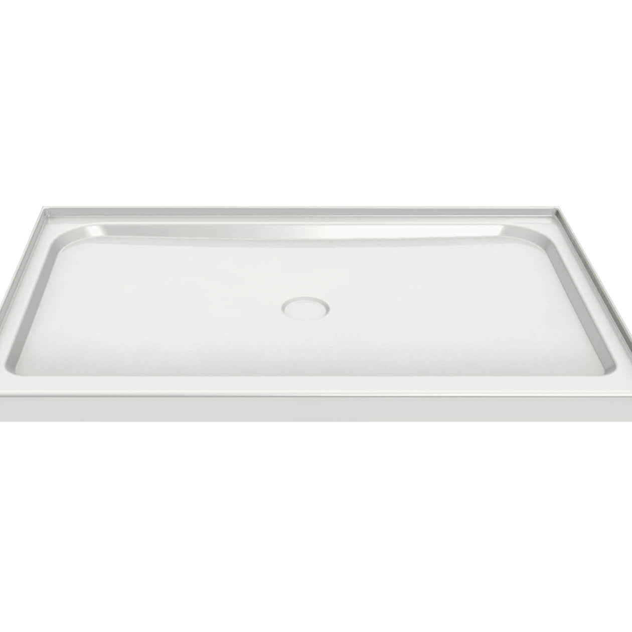Maax Rectangular Base 6036 3 in. Acrylic Alcove Shower Base with Center Drain
