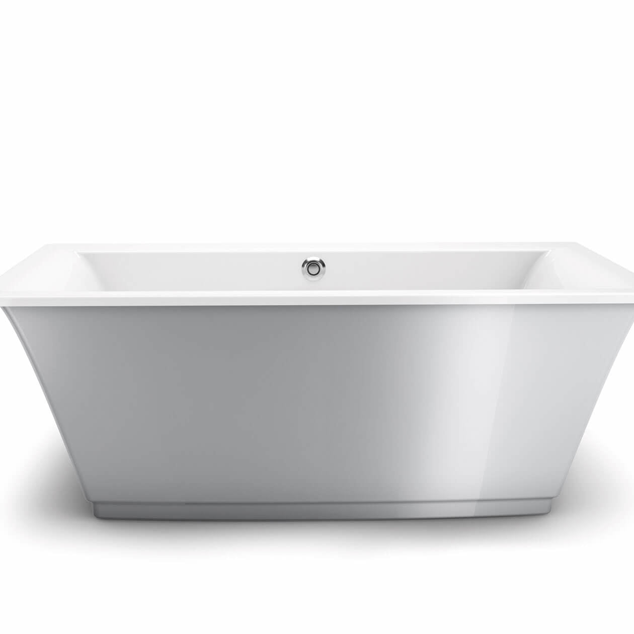 Maax Optik 6636 F Acrylic Freestanding Center Drain Bathtub