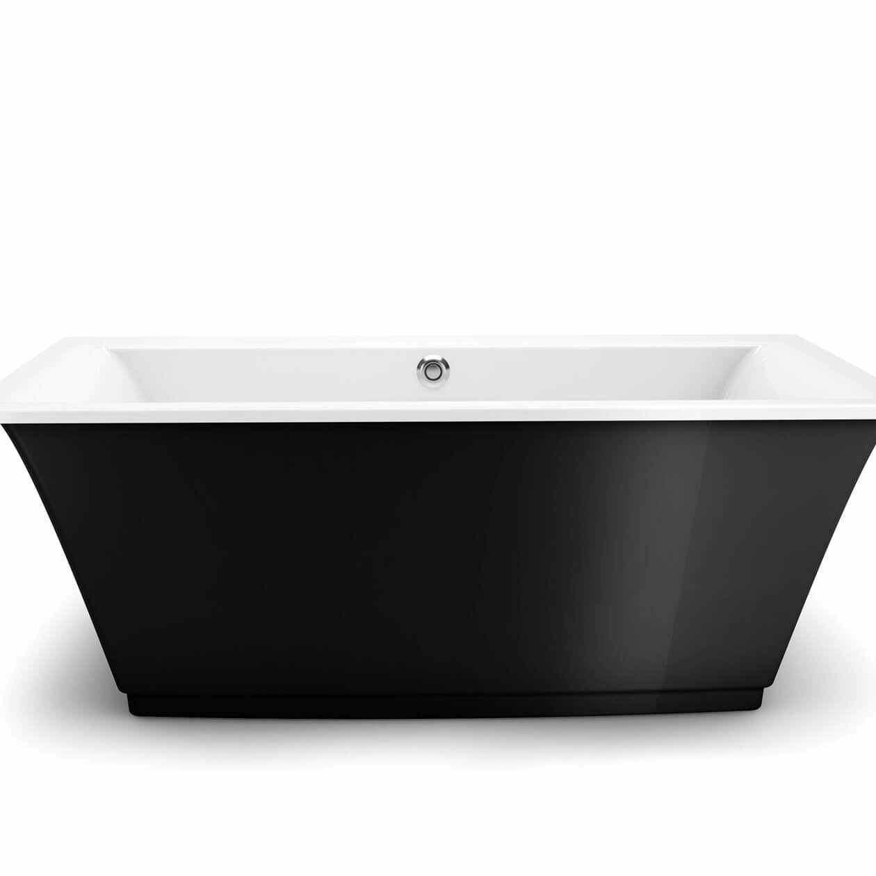 Maax Optik 6636 F Acrylic Freestanding Center Drain Bathtub