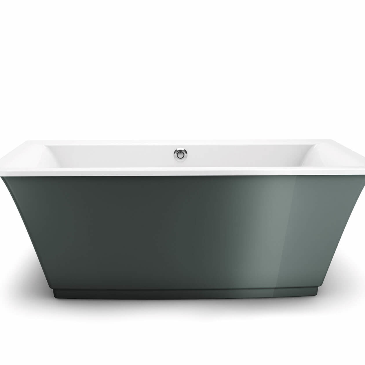 Maax Optik 6636 F Acrylic Freestanding Center Drain Bathtub