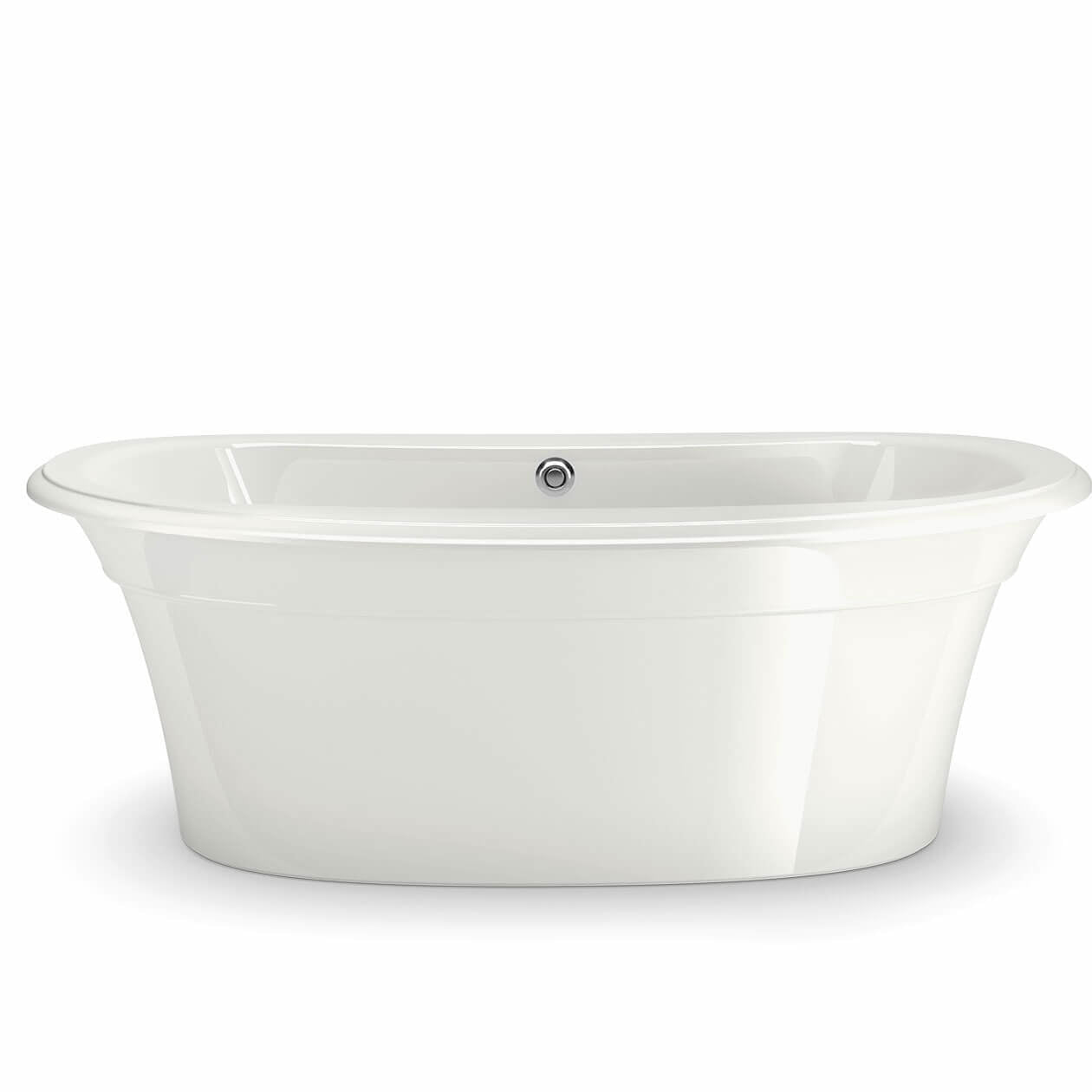 Maax Ella Sleek 66 x 36 Acrylic Freestanding Center Drain Bathtub