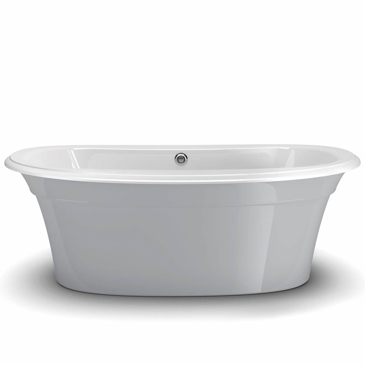 Maax Ella Sleek 66 x 36 Acrylic Freestanding Center Drain Bathtub