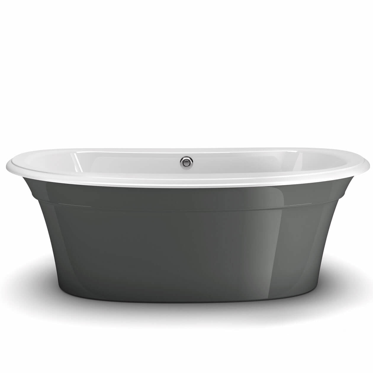 Maax Ella Sleek 66 x 36 Acrylic Freestanding Center Drain Bathtub