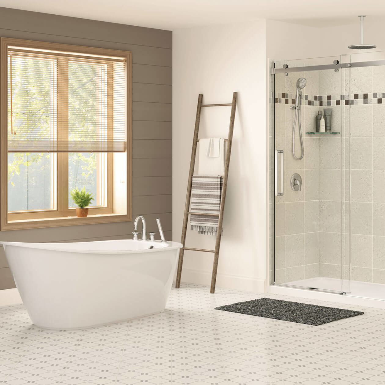 Maax Sax 6032 AcrylX Freestanding End Drain Bathtub