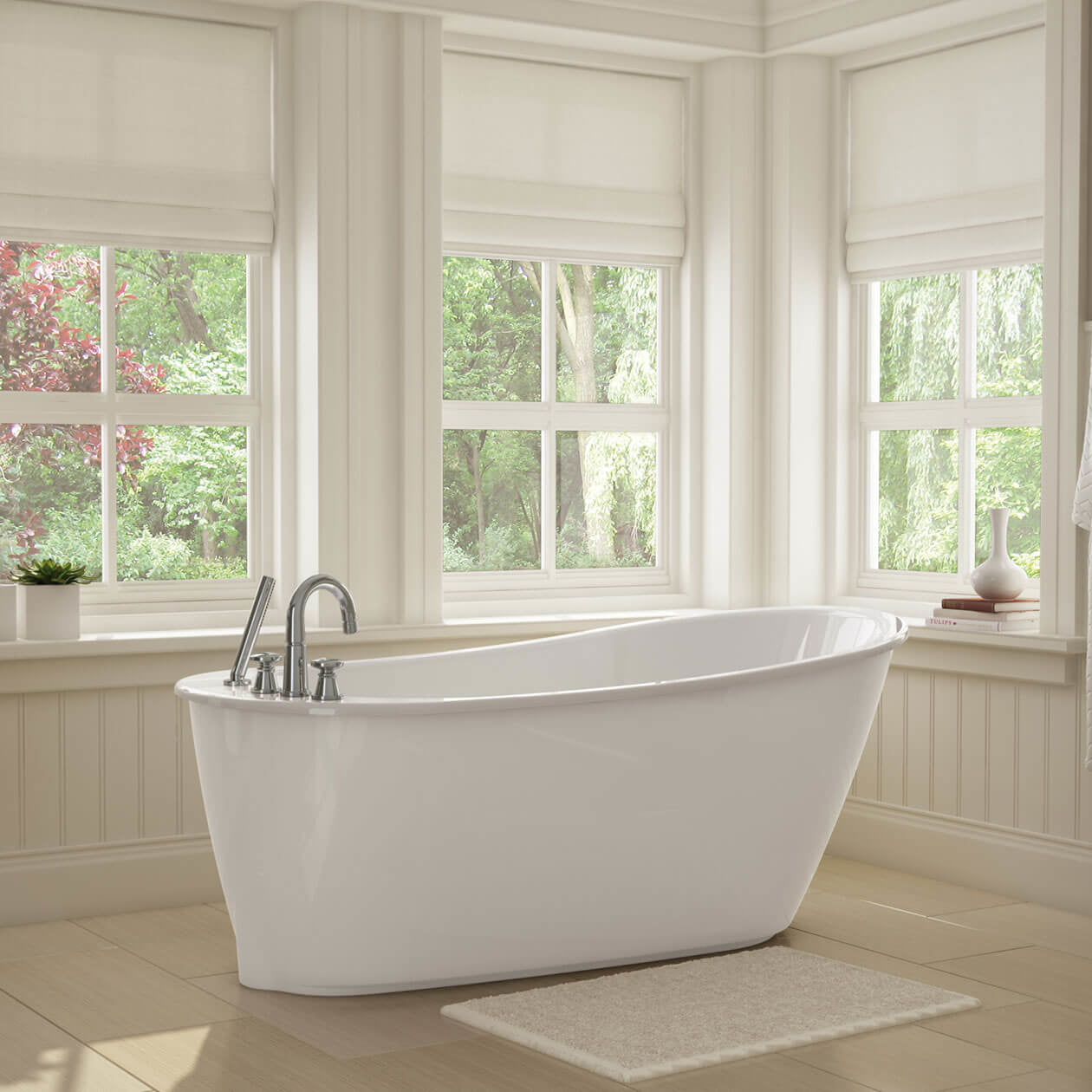Maax Sax 6032 AcrylX Freestanding End Drain Bathtub