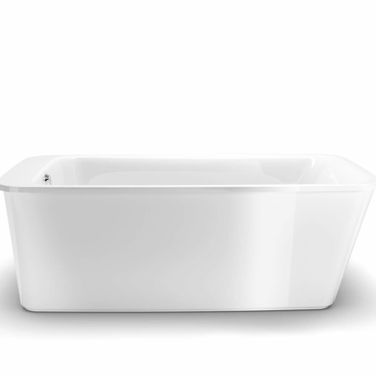 Maax Lounge 6434 Acrylic Freestanding End Drain Bathtub