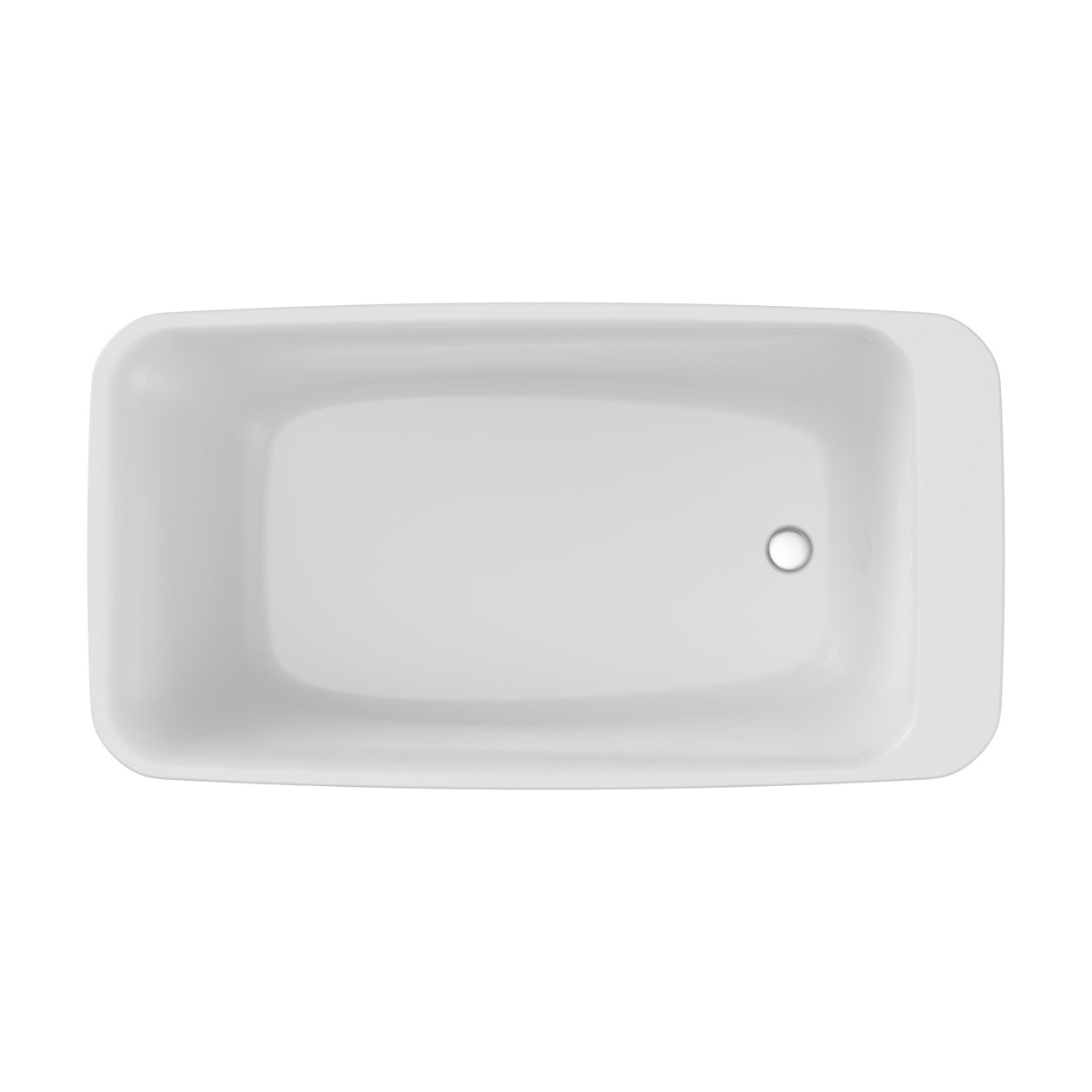Maax Lounge 6434 Acrylic Freestanding End Drain Bathtub