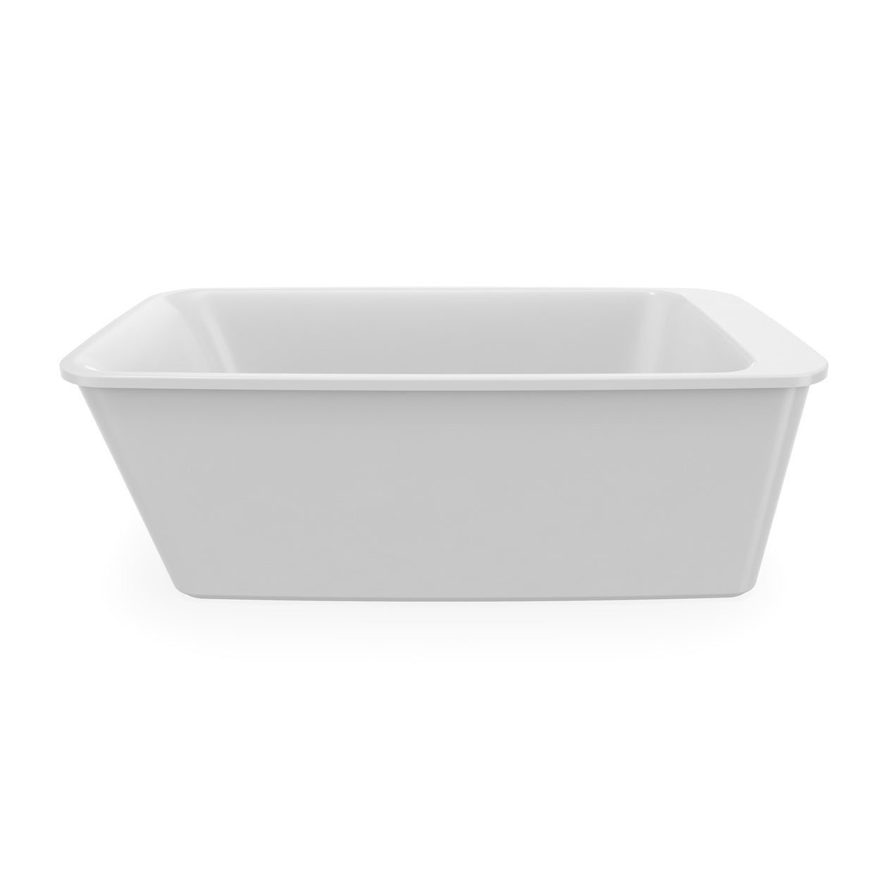Maax Lounge 6434 Acrylic Freestanding End Drain Bathtub