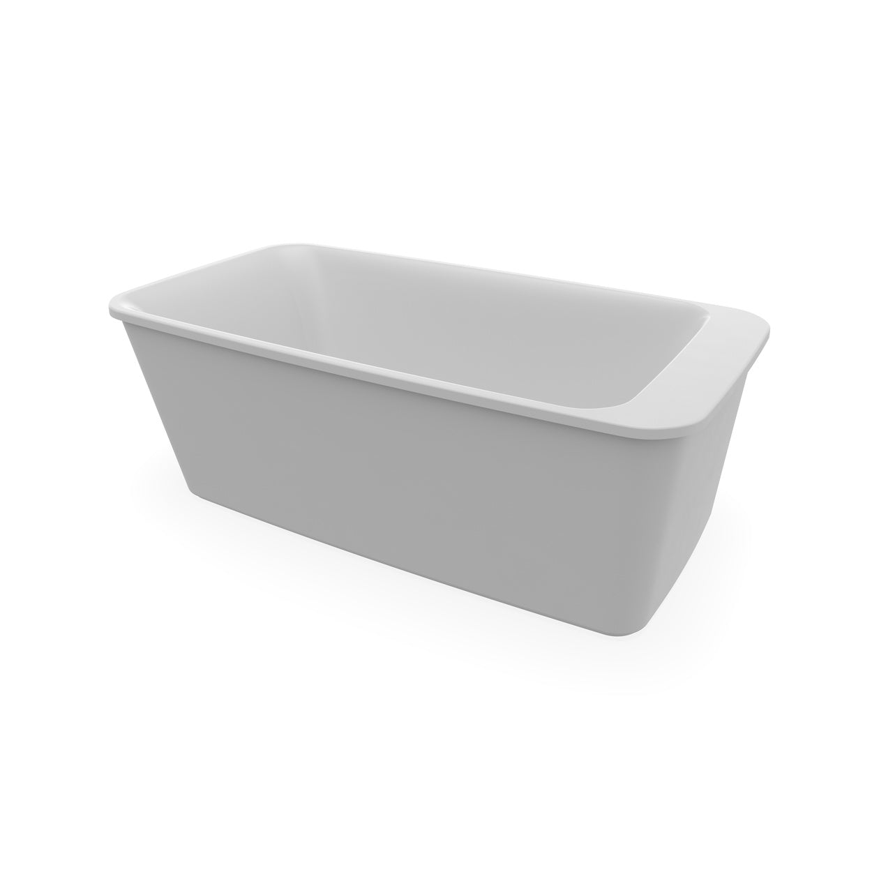 Maax Lounge 6434 Acrylic Freestanding End Drain Bathtub