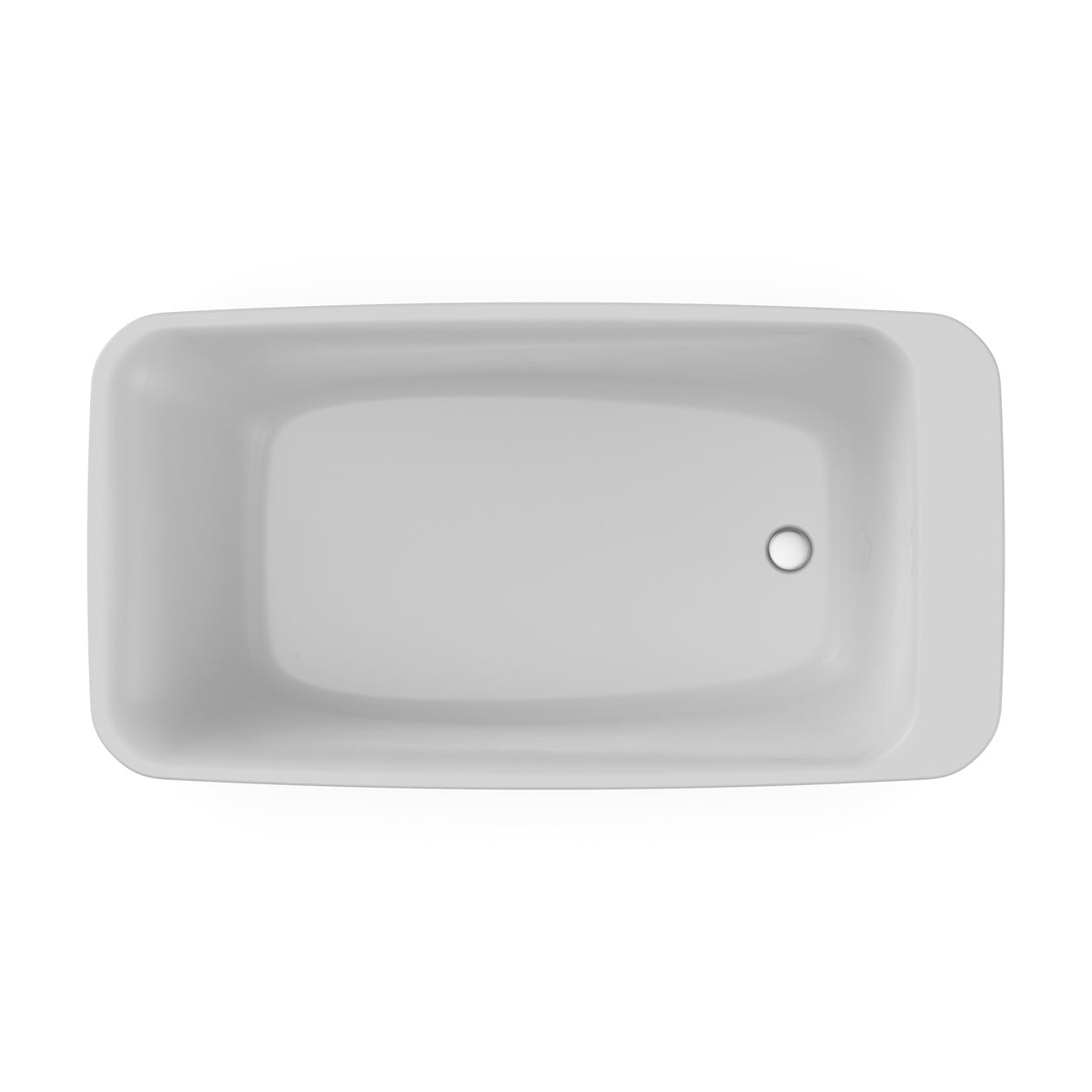 Maax Lounge 6434 Acrylic Freestanding End Drain Bathtub