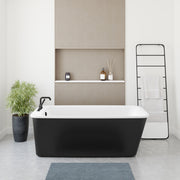 Maax Lounge 6434 Acrylic Freestanding End Drain Bathtub