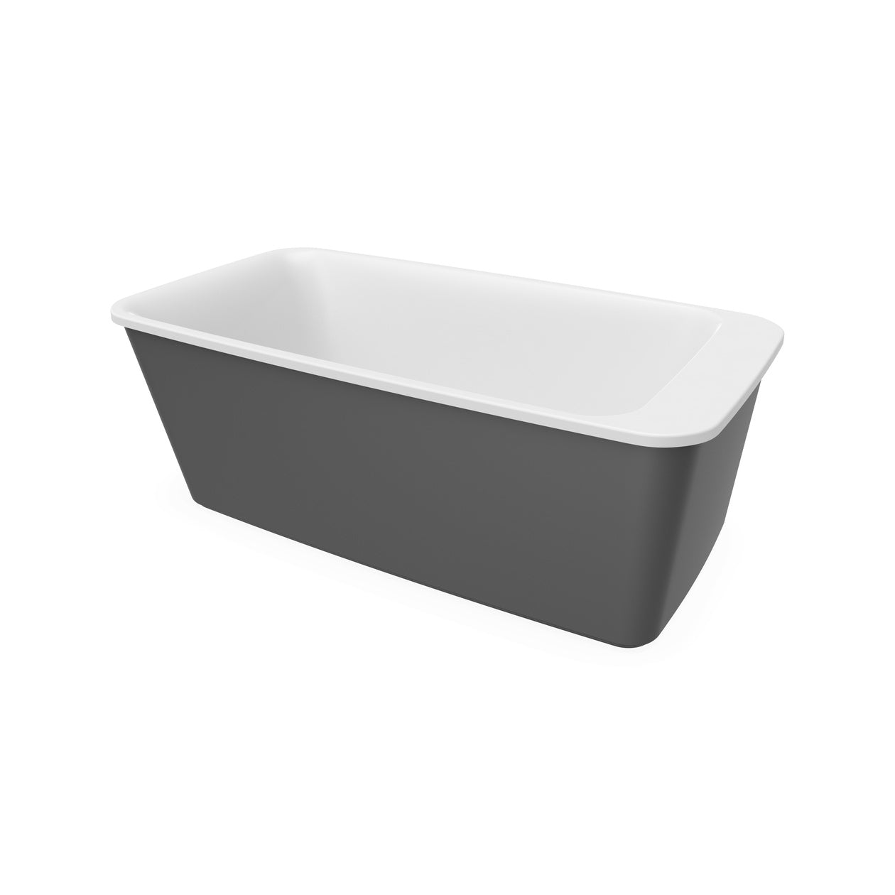 Maax Lounge 6434 Acrylic Freestanding End Drain Bathtub