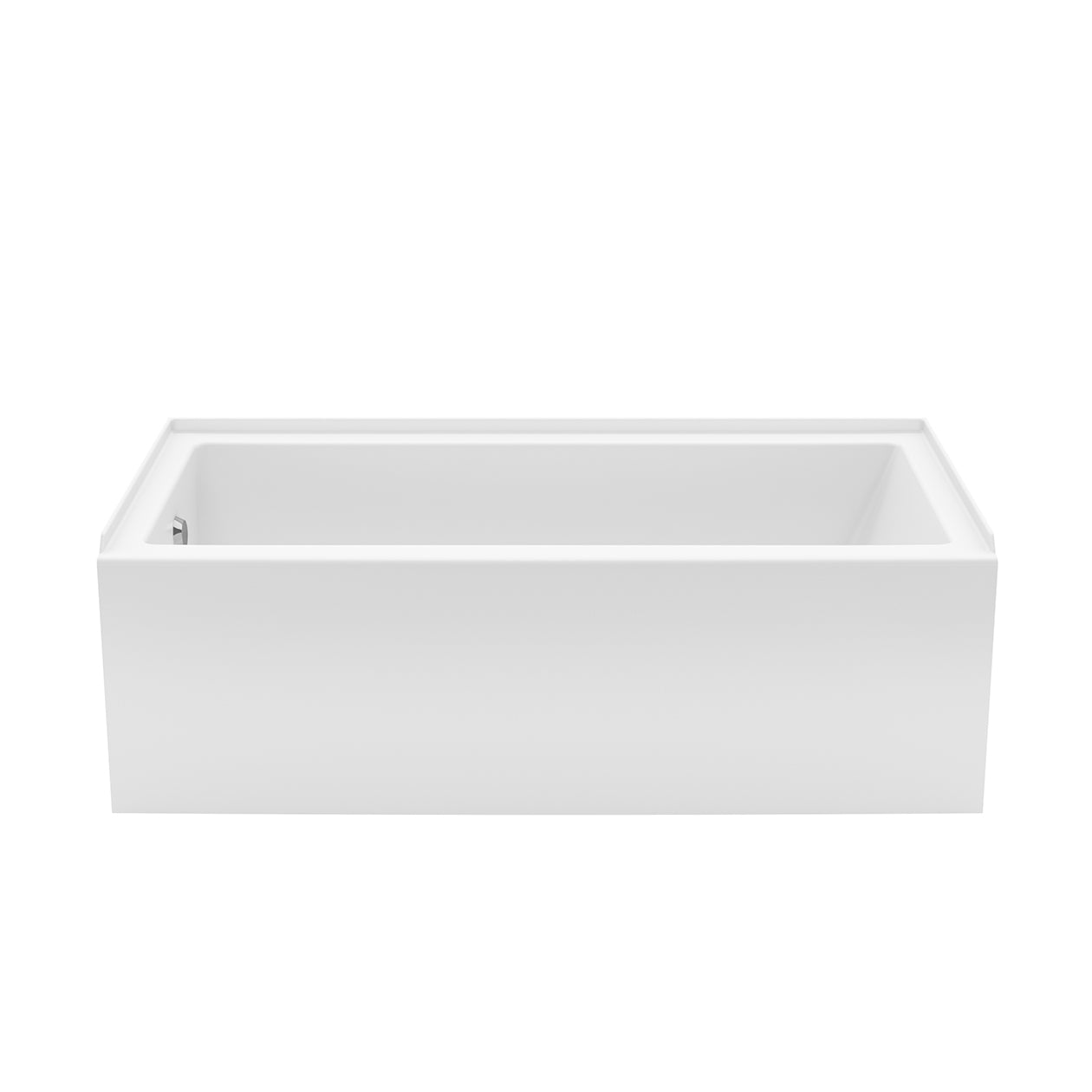 Rubix 6030 Acrylic Alcove Left-Hand Drain Bathtub in White