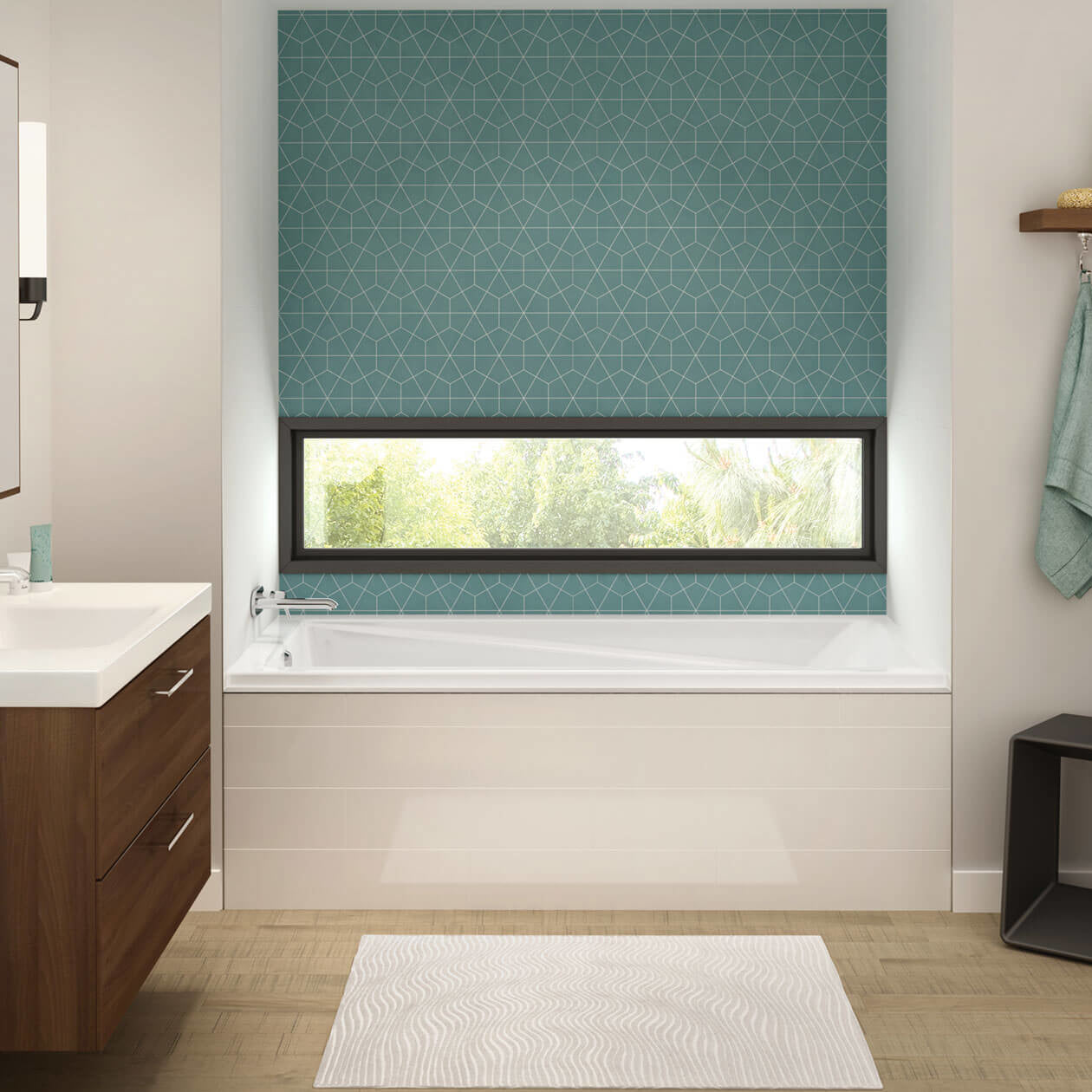 Maax Exhibit 6036 IF Acrylic Alcove Bathtub