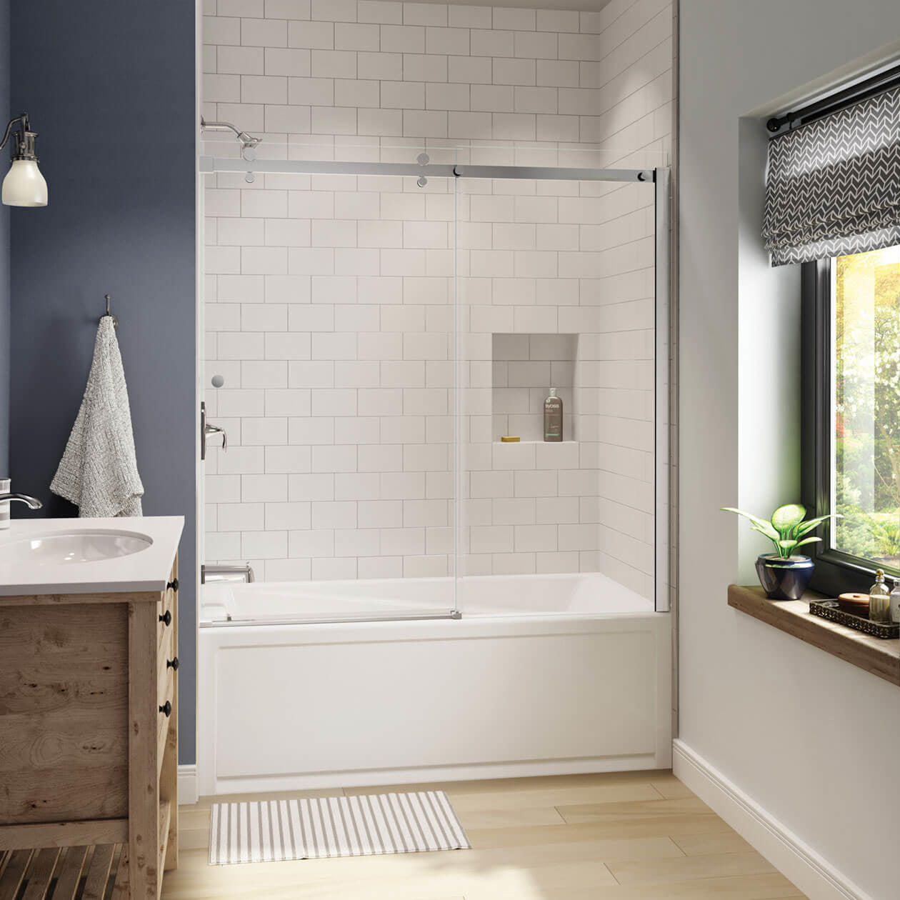 Maax Exhibit 6636 IFS AFR Acrylic Alcove Bathtub