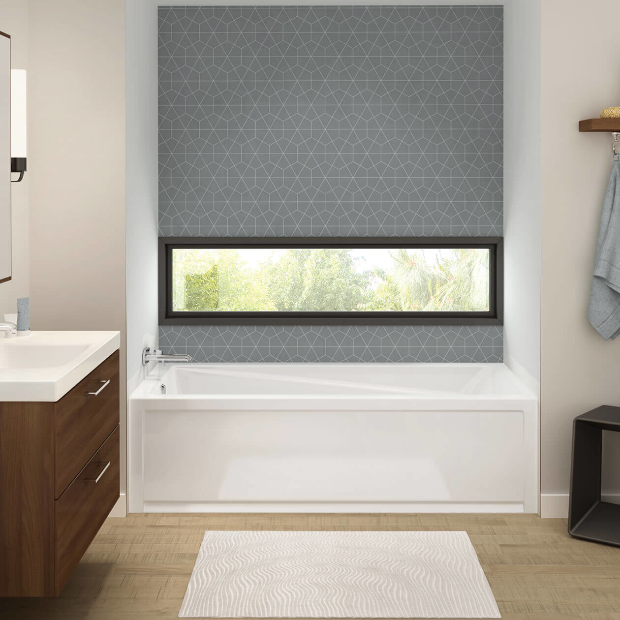 Maax Exhibit 7242 IFS Acrylic Alcove Bathtub