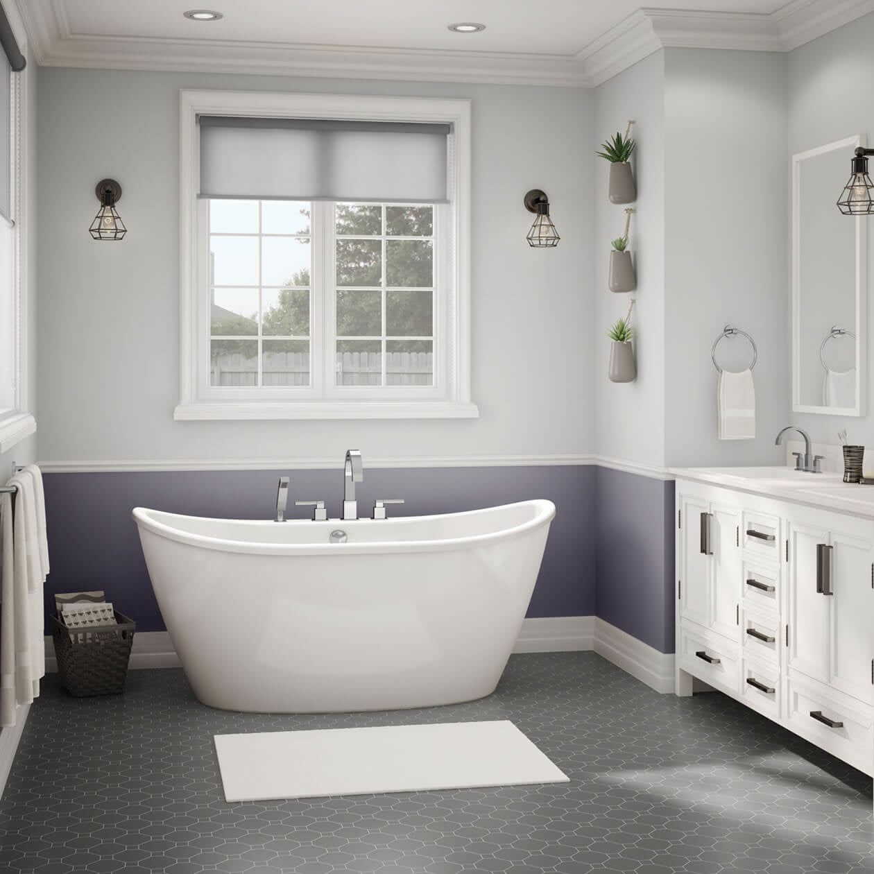 Maax Delsia 6032 AcrylX Freestanding Center Drain Bathtub