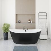 Maax Delsia 6636 AcrylX Freestanding Center Drain Bathtub