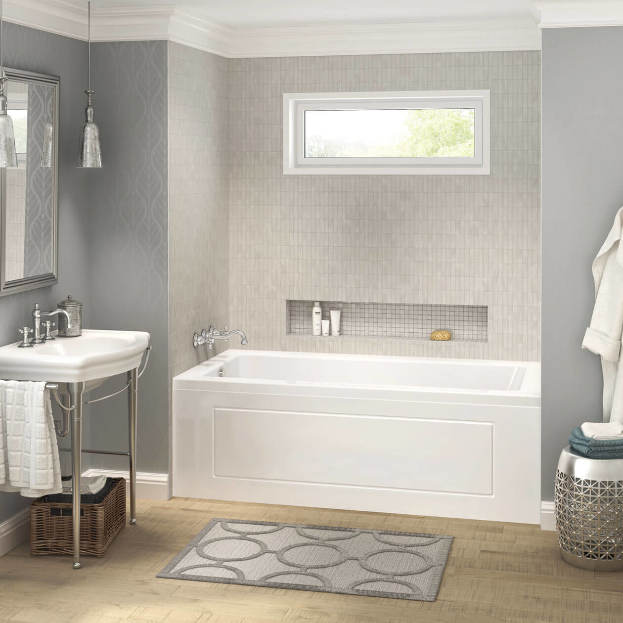 Maax Pose 6636 IF Acrylic Alcove Bathtub