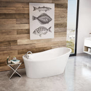 Maax Ariosa 6032 Acrylic Freestanding End Drain Bathtub