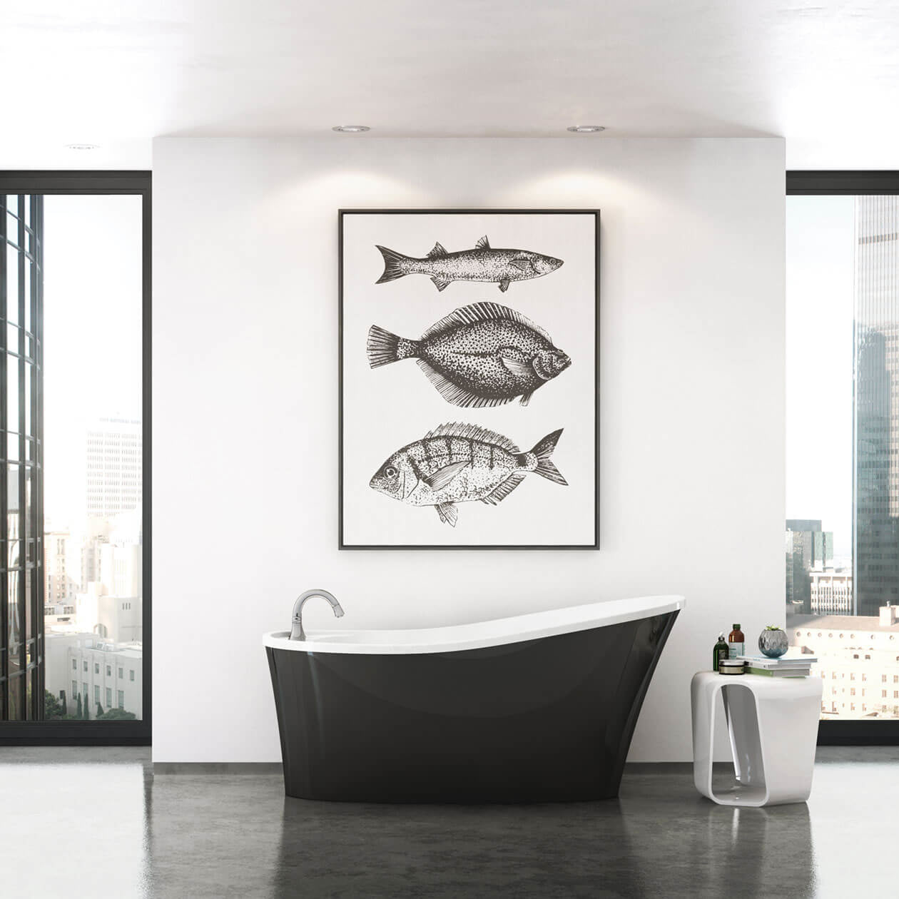 Maax Ariosa 6032 Acrylic Freestanding End Drain Bathtub