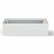 Rubix Access 6030 Acrylic Alcove Bathtub – Left-Hand Drain in White