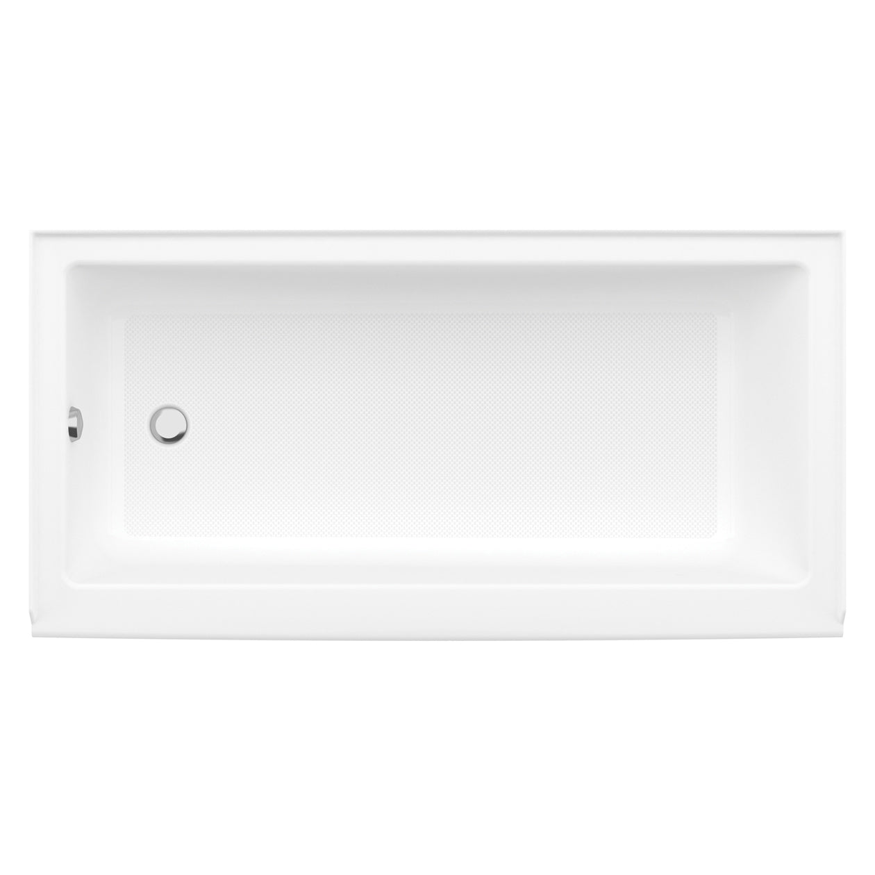 Rubix Access 6030 Acrylic Alcove Bathtub – Left-Hand Drain in White