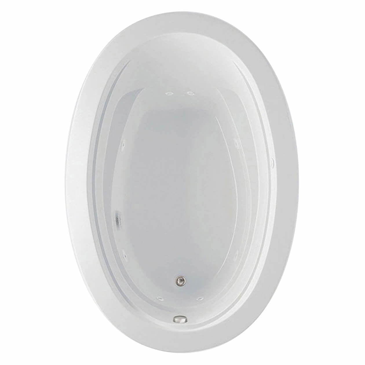 Maax Arno 6040 Acrylic Drop-in End Drain Bathtub
