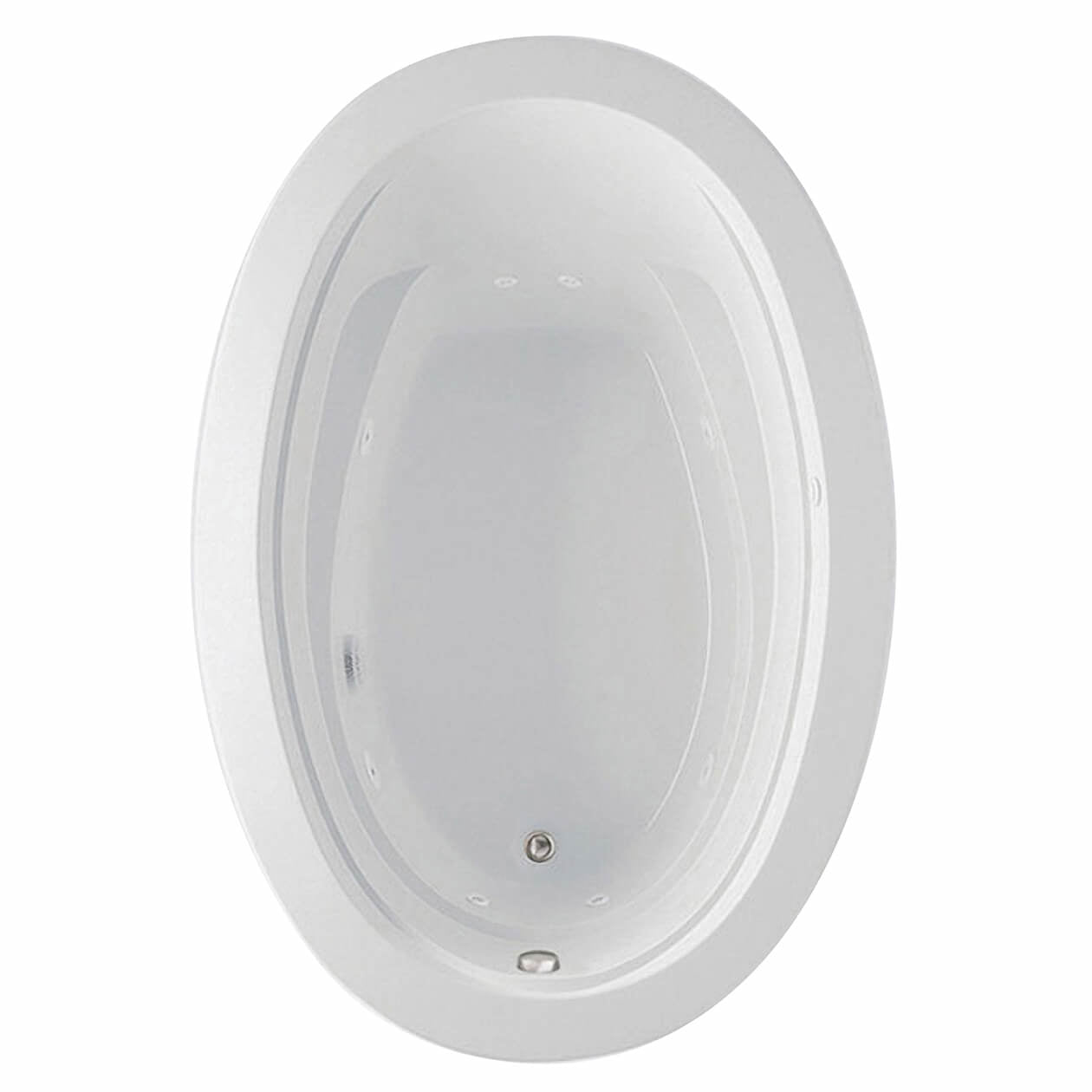 Maax Arno 7242 Acrylic Drop-in End Drain Bathtub