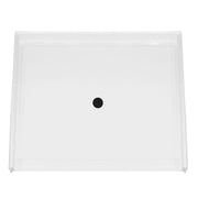 Maax MX QSI-3838-BF 0.5 in. AcrylX Alcove Shower Base with Center Drain