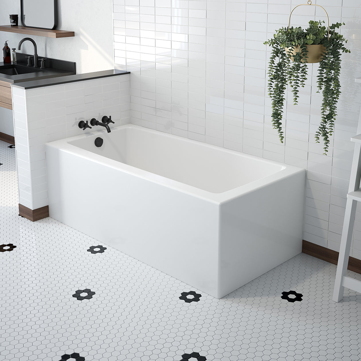 Maax Mackenzie Corner 6030 AFR AcrylX Corner Bathtub