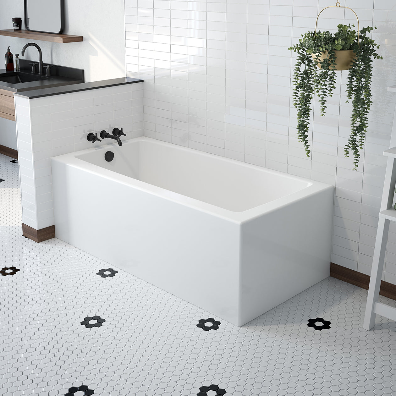 Maax Mackenzie Corner 6032 AcrylX Corner Bathtub