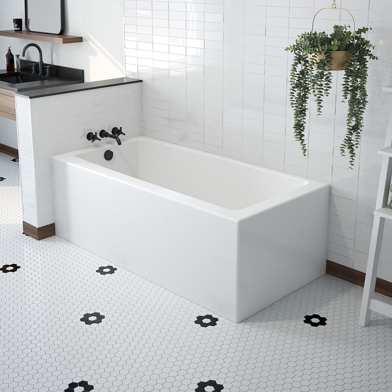 Maax Mackenzie Corner 6032 AFR AcrylX Corner Bathtub
