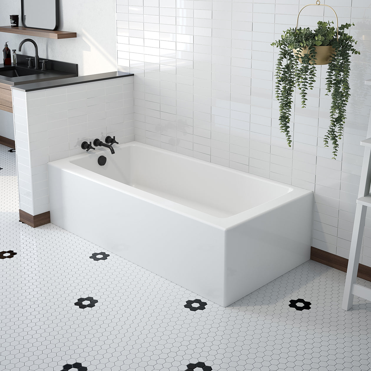 Maax Mackenzie Corner Access 6030 AFR AcrylX Corner Bathtub