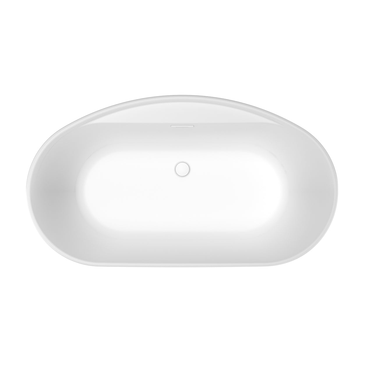 Maax Eldora 5832 AcrylX Freestanding Center Drain Bathtub with White Skirt